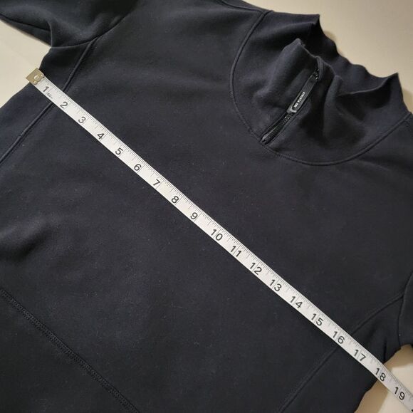 Athleta Girls Black Retroactive Half-Zip Pullover Sweatshirt Top - Picture 7 of 16